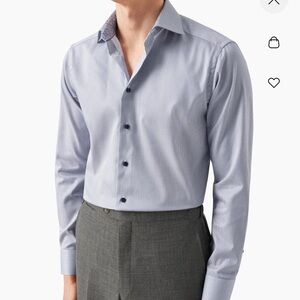 Eton Blue Striped Dress Shirt